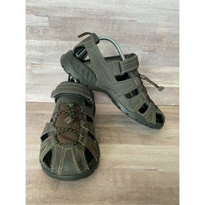 Teva Men 1001116 Adjustable Strap Comfort Leather Brown Fisherman Sandals Size 9